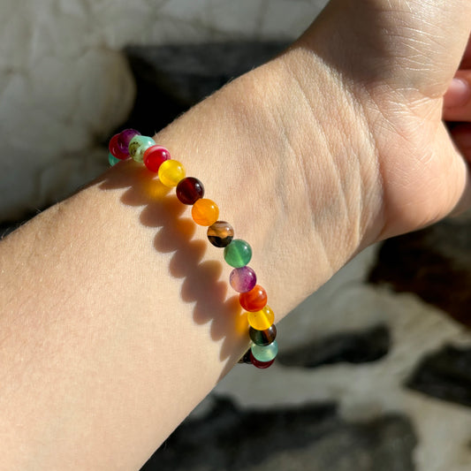 Tinted Agate Bracelet