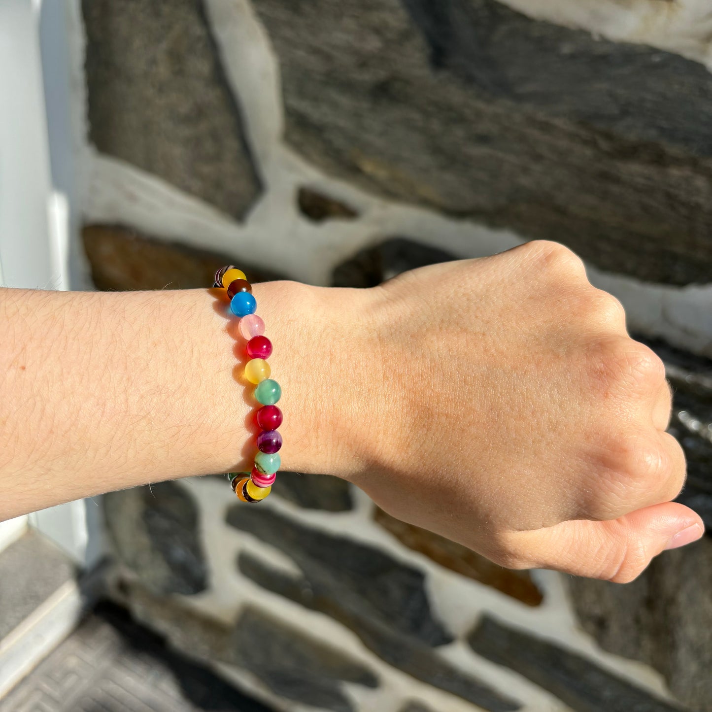 Tinted Agate Bracelet