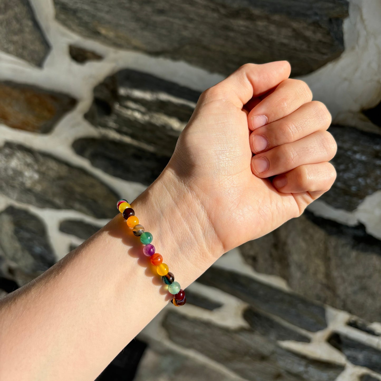 Tinted Agate Bracelet